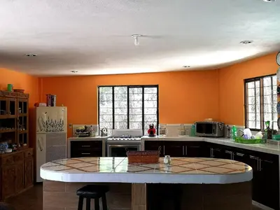 Una cocina o zona de cocina en Casa de campo en Teziutlán, Puebla.