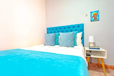 Cama o camas de una habitación en San Jerónimo Casa Oaxaca