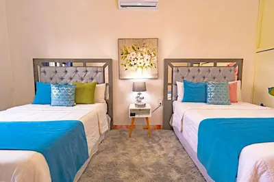 Cama o camas de una habitación en San Jerónimo Casa Oaxaca