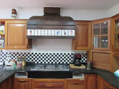 Una cocina o zona de cocina en Villa de Lena