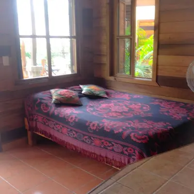 Cama o camas de una habitación en Las Cabañas Mágicas