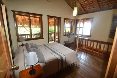 Cama o camas de una habitación en Las Cabañas Mágicas