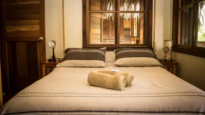 Cama o camas de una habitación en Las Cabañas Mágicas