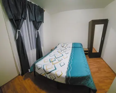 Cama o camas de una habitación en Departamento Foro Sol, Autódromo y Palacio de los deportes