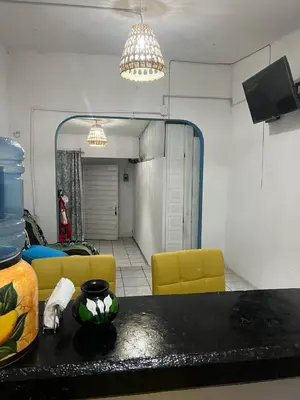 Una televisión o centro de entretenimiento en Hospedaje 