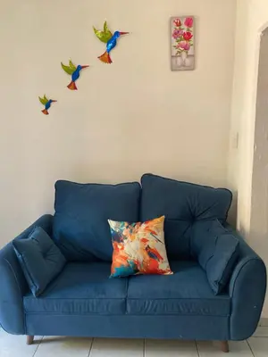 Zona de estar de Cómoda y amplia Habitación en Jalatlaco