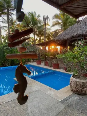 Piscina en o cerca de Casa de Playa Barra Vieja Acapulco