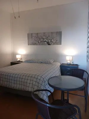 Cama o camas de una habitación en POSADA del MAR