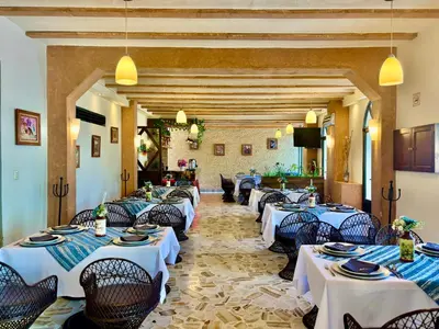 Zona de estar de Hotel Alifer