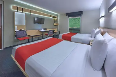 Cama o camas de una habitación en City Express by Marriott Ciudad de México Plaza Central