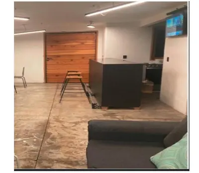 Una televisión o centro de entretenimiento en Loft Volcanes