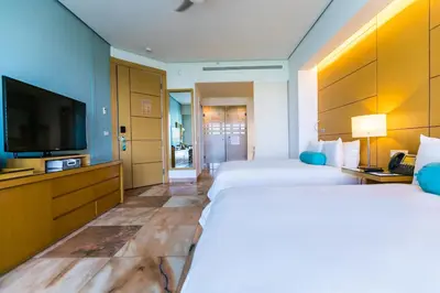 Cama o camas de una habitación en Palacio Mundo Imperial Riviera Diamante Acapulco All Inclusive