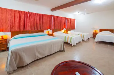 Cama o camas de una habitación en Hotel Casa Rush