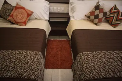Cama o camas de una habitación en Hotel Mayis