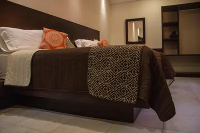 Cama o camas de una habitación en Hotel Mayis