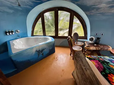 Plano de Beachfront Paradise Boutique Hotel - Alebrijes Jacuzzi Villa