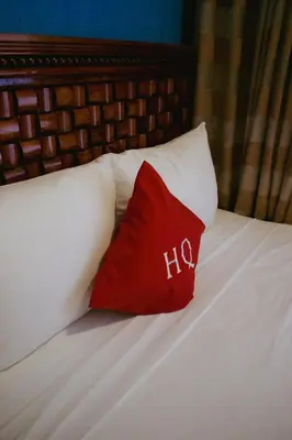 Cama o camas de una habitación en Hotel Quetzalcóatl