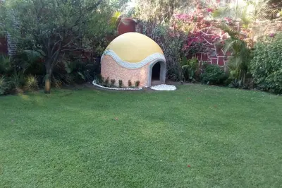 Jardín al aire libre en Casa Temazcal Cuernavaca - Con Alberca y Temazcal