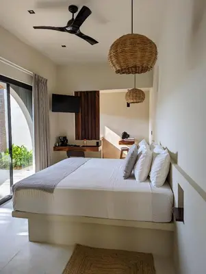 Cama o camas de una habitación en Punta Mágica Villas Privadas