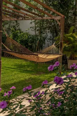 Jardín al aire libre en Hotel BG Wellness & Spa Boca del Río Veracruz