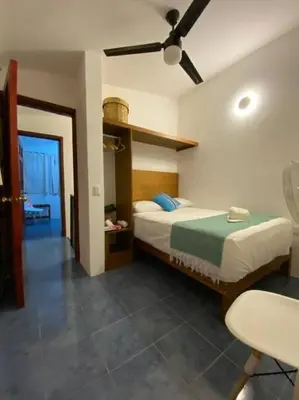 Cama o camas de una habitación en Casa de 3 recámaras en Bacocho