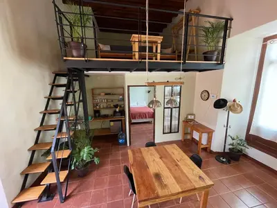 Plano de Casa Independencia Oaxaca, Loft histórico a 6 calles del zócalo con WiFi rápido