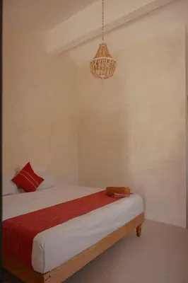 Cama o camas de una habitación en Hapiness Bungalows