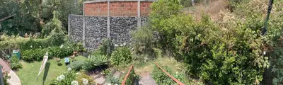 Jardín al aire libre en Loft panorámico en Tepoztlan