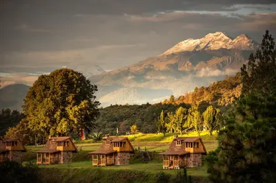 Paisaje cerca de este camping
