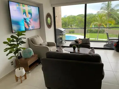 Una televisión o centro de entretenimiento en Tu espacio ACAPULCO