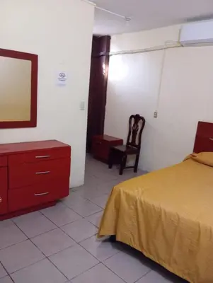 Cama o camas de una habitación en Hotel Juarez