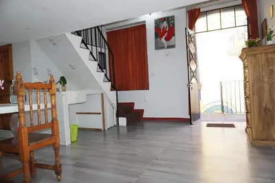 Zona de estar de Hostal puebla