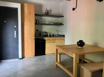Una cocina o zona de cocina en Coyoacan historico, museo Frida.