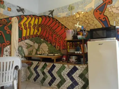 Una cocina o zona de cocina en Casa Vista Al Mar - Iguana Room