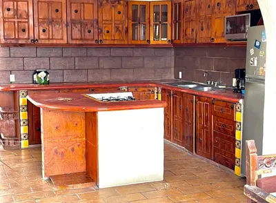 Una cocina o zona de cocina en Hotel Manava