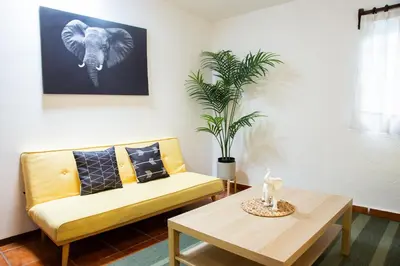 Zona de estar de Ganesha House