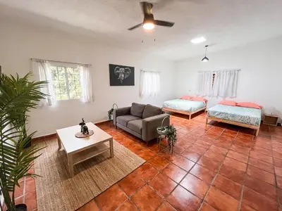 Cama o camas de una habitación en Ganesha House