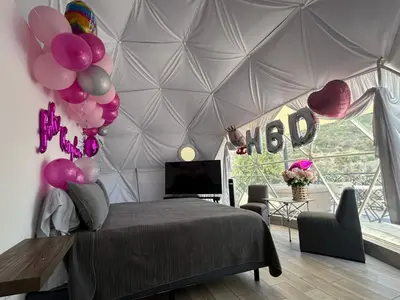 Zona de estar de Glamping Finca El Pedregal