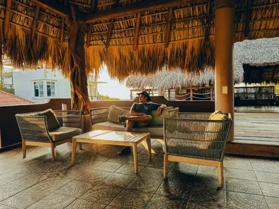 Zona de estar de Viajero Puerto Escondido Hostel