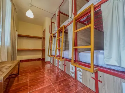 Cama o camas de una habitación en Viajero Puerto Escondido Hostel