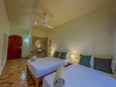 Cama o camas de una habitación en Viajero Puerto Escondido Hostel