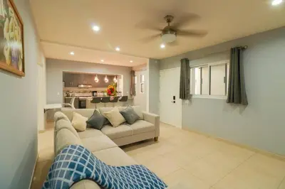 Zona de estar de Encantador apartamento a 10 min en vehículo del Zócalo de Oaxaca