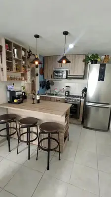 Una cocina o zona de cocina en Depa privado cerca del Foro Sol y Aeropuerto CDMX