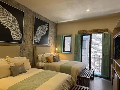 Cama o camas de una habitación en Castello di Carlo - Loft Carlo II
