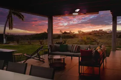 Amanecer o atardecer desde la casa o chalet o alrededores