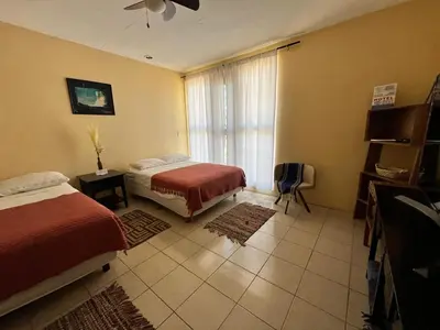 Cama o camas de una habitación en Hotel Senda del Ángel