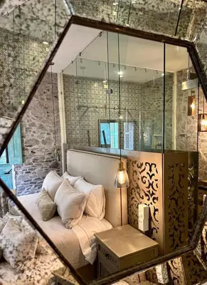 Zona de estar de Castello di Carlo - Suite Carlo I
