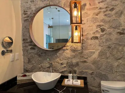 Un baño de Castello di Carlo - Suite Carlo I