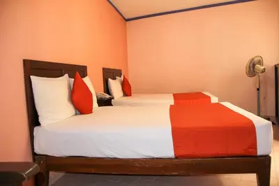 Cama o camas de una habitación en Hotel Huautla de Oaxaca