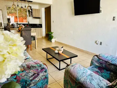Zona de estar de Casita Iluminada